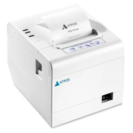 Atpos AT-402 80mm 3 Inch Thermal Receipt Printer (Bluetooth + USB ) | Auto Cutter