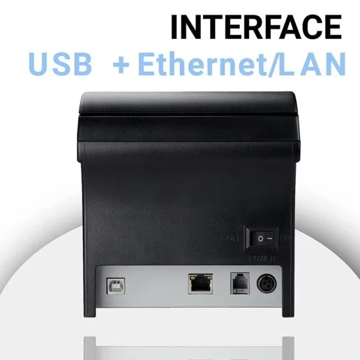 Atpos AT-502 80mm 3 Inch Thermal Receipt Printer (USB+LAN) | Auto Cutter - Image 2