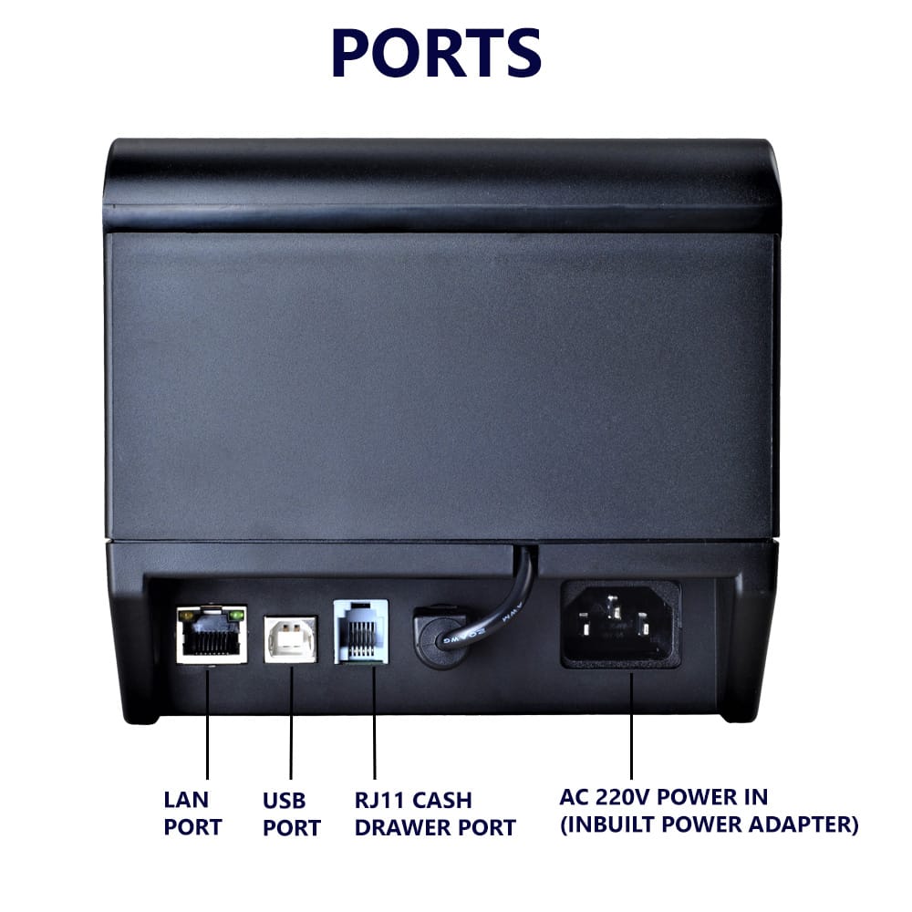 Atpos AT-302 80mm 3 Inch Thermal Receipt Printer | Auto Cutter | USB ...