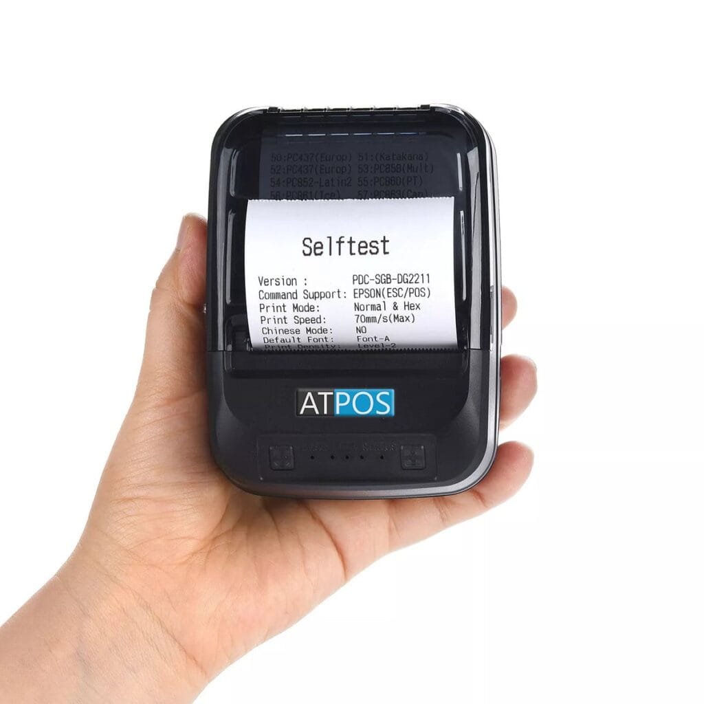 Atpos HL450 58mm Portable Thermal Receipt Printer Bluetooth
