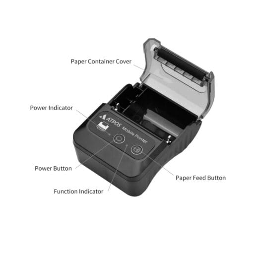 Atpos HL450 58mm Portable Thermal Receipt Printer | Bluetooth | Rechargeable - Image 6