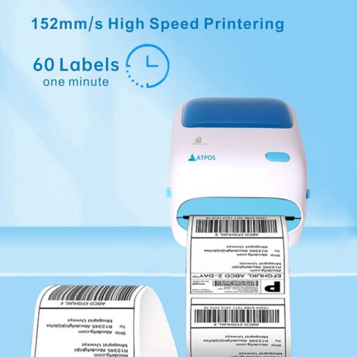 Atpos EML-400L 4 Inch Label Printer Shipping label Shiprocket Pickrr Amazon Flipkart--min