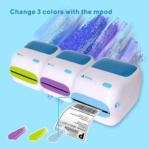 Atpos EML-400L Shipping Barcode Label Printer Sticker Decal