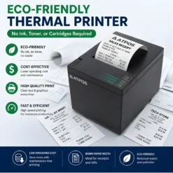 ATPOS AT-301 Direct Thermal Receipt Printer for POS Billing
