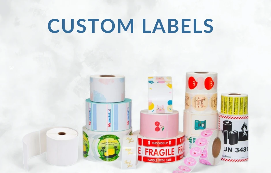 Atpos Custom Label Printing. We also make Custom Design Labels | Factory Price | Low MOQ