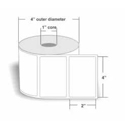 4x2 label roll dimensions atpos