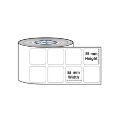 38x38mm 1.5x1.5 inch Label Roll Barcode small