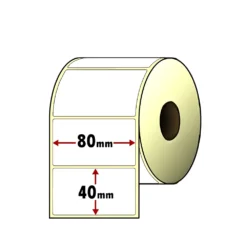 80x40mm 3.15x1.5 " Label Roll for Battery Veg logo atpos