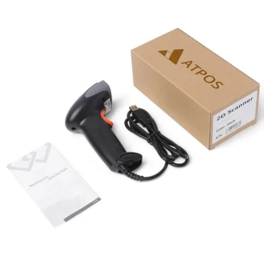 Atpos at 2200D 2D Barcode QR Scanner Wired | USB Wired | Billing for Retail Stores, Warehouse | Plug and Play (2D+1D Wired) - Image 6