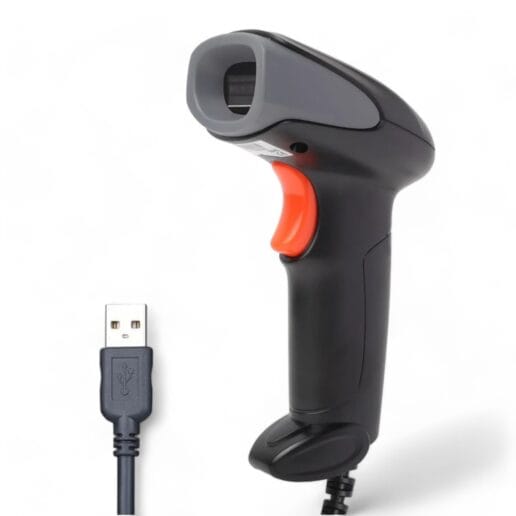 Atpos at 2200D 2D Barcode QR Scanner Wired | USB Wired | Billing for Retail Stores, Warehouse | Plug and Play (2D+1D Wired)