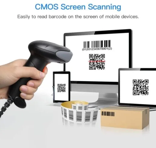 Atpos at 2200D 2D Barcode QR Scanner Wired | USB Wired | Billing for Retail Stores, Warehouse | Plug and Play (2D+1D Wired) - Image 5