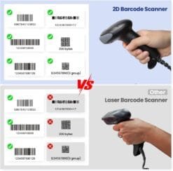 Alternative view of Atpos at 2200D 2D Barcode QR Scanner Wired | USB Wired | Billing for Retail Stores, Warehouse | Plug and Play (2D+1D Wired)