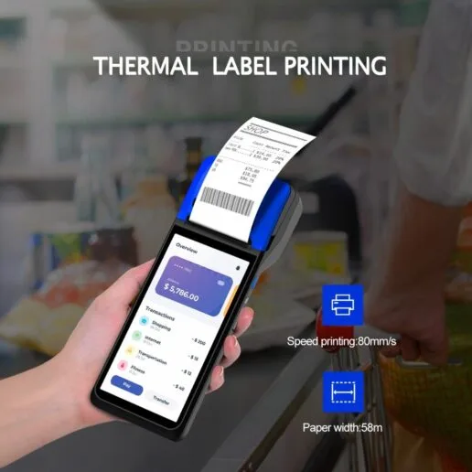 ATPOS 1008 Android Mobile POS with Receipt + Label Printer | 5.99" 3GB RAM | 4G LTE - Image 7