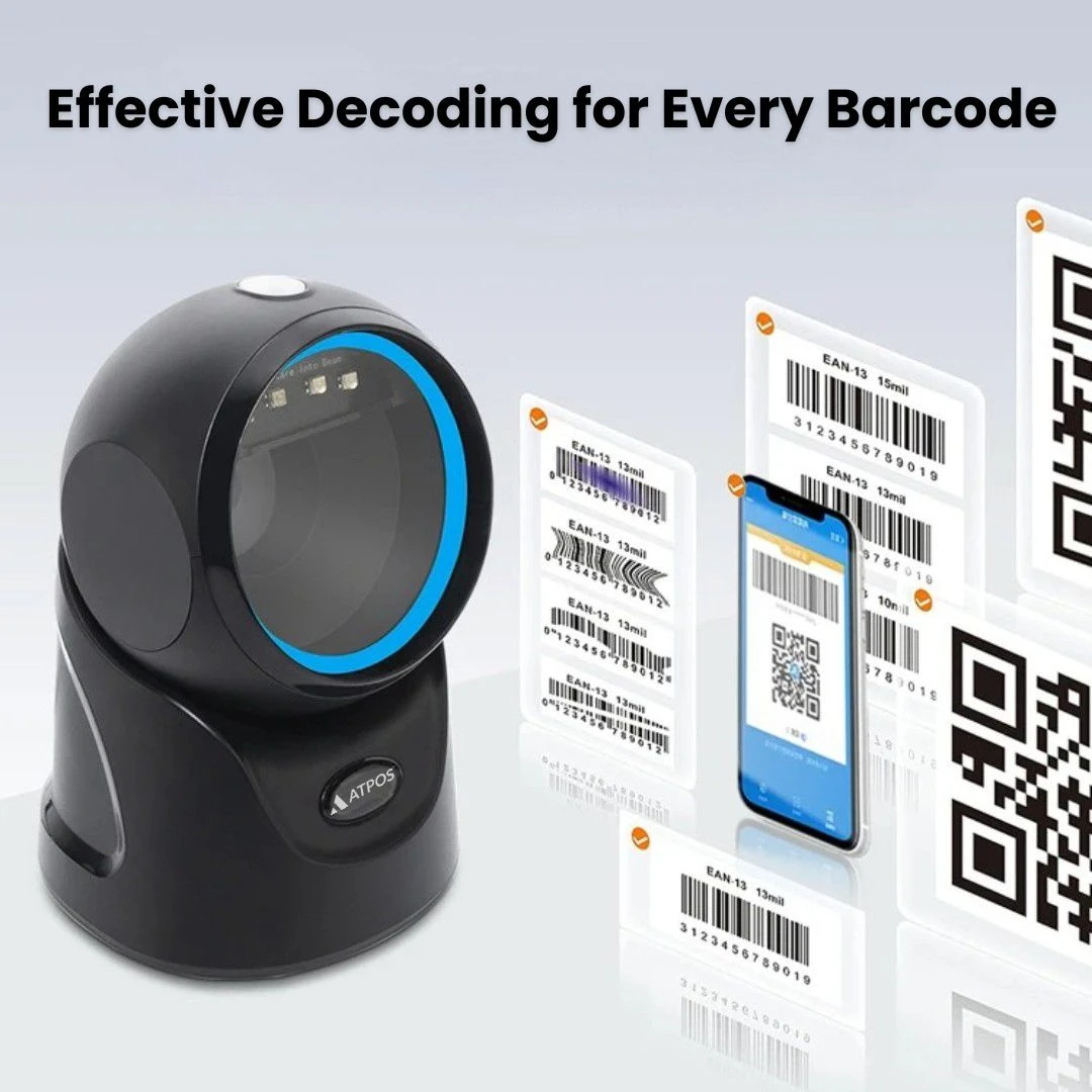 Powerfull decoding atpos 110d barcode scanner