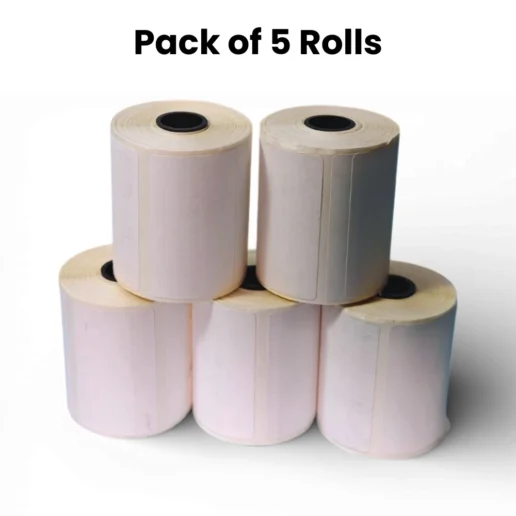 Portable Direct Thermal Label Printer Rolls Pack of 5 | 50x25 (2x1 Inch ...
