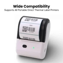 thermal label rolls for portable label printers
