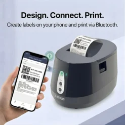 Compact ATPOS Q600 thermal printer with USB and Bluetooth connectivity for Android, iOS and Windows devices